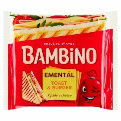Syr Toast &amp; Burger Ementál 130g Bambino