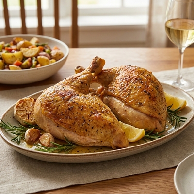 Kuracie prsia OliVChicken s kosťou a kožou Supreme cca 750g Aggelakis