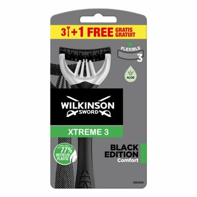 Wilkinson Xtreme3 ​​Black Edition Comfort strojček 3+1ks