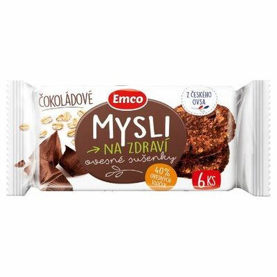 Emco Ovsené sušienky čokoládové 60g