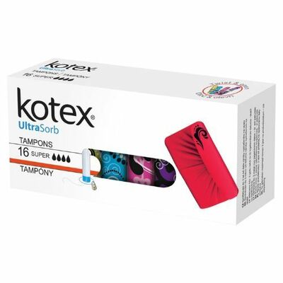 Dámske tampóny Kotex Ultra Sorb Super 16 ks