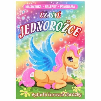 Omaľovánka Úžasné Jednorožce
