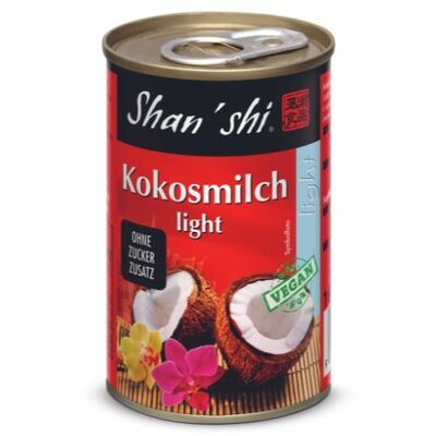 Mlieko kokosové light 165ml Shan&#039;shi