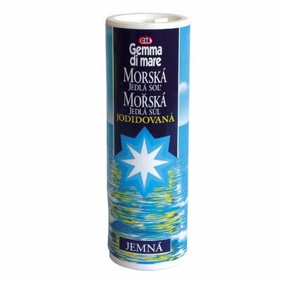 Soľ morská JEMNÁ GEMMA DI MARE 250g soľnička