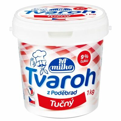 Tvaroh tučný jemný 1000g Milko