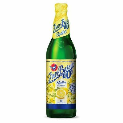 Pivo Zlatý Bažant radler Citrón 500ml sklo *ZO
