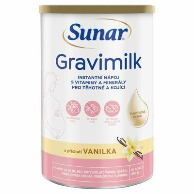 Sunar Gravimilk s príchuťou vanilka 450g