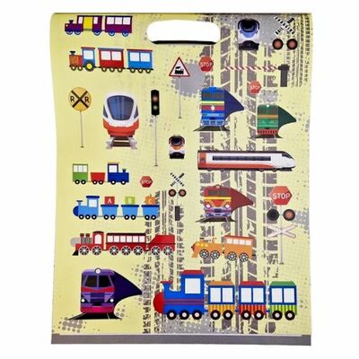 Omaľovánky pre deti Pestrofarebné vláčiky