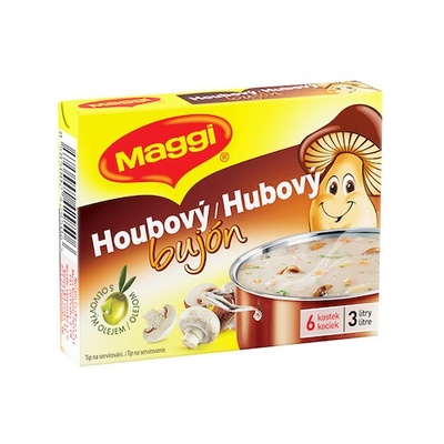 MAGGI Hubový bujón v kocke 3 l 6x10g