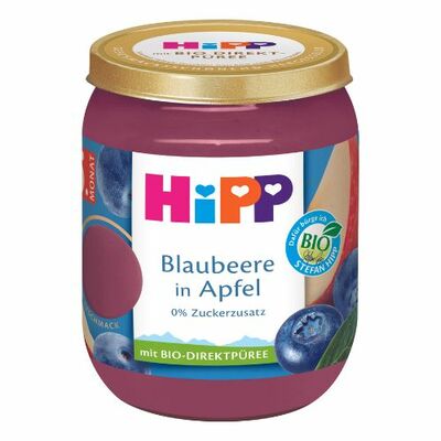 HiPP BIO Superovocie Jablko a čučoriedky 160g