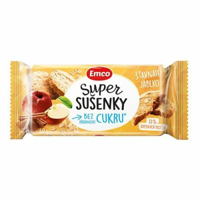 Emco Super sušienky Šťavnaté jablko 60g