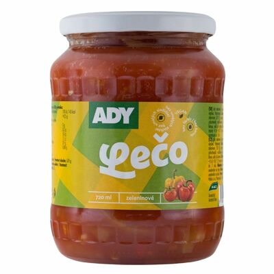 Lečo sterilizované 720ml (670g) Ady