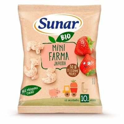 Sunar Bio chrumky mini farma jahoda 18g