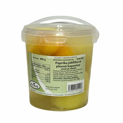 Paprika jabĺčková plnená kapustou 850g Pickles
