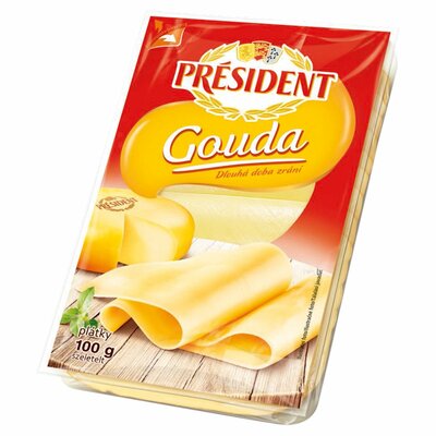 Syr Gouda plátky 100g Président