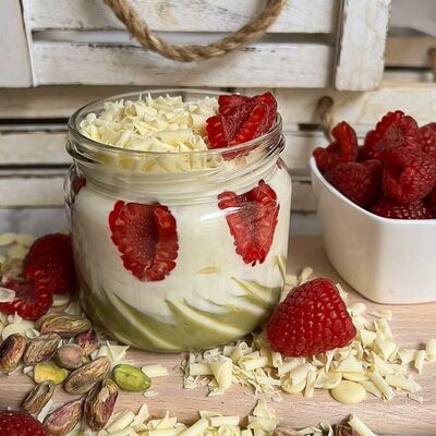 Jogurt Pistácia Biela čokoláda 345g MůjJogurt