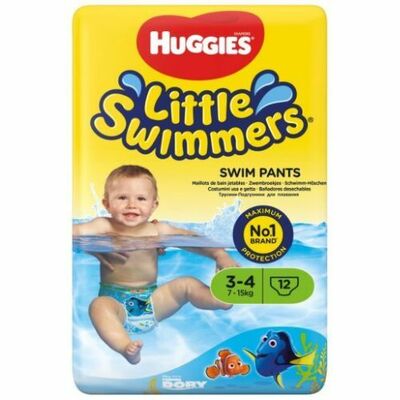 Huggies Little Swimmers 3/4, Plienky do vody 12ks