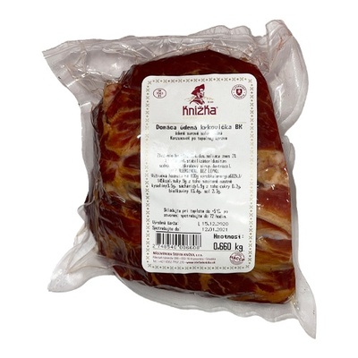 Bravčová krkovička údená domáca cca 500g Knižka