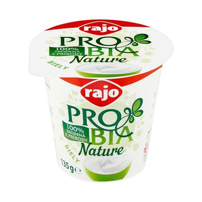 Jogurt PROBIA Nature biely 3,3% RAJO 135g VÝPREDAJ