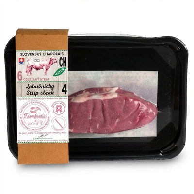 Hovädzí Strip steak Charolais cca 400g VÝPREDAJ