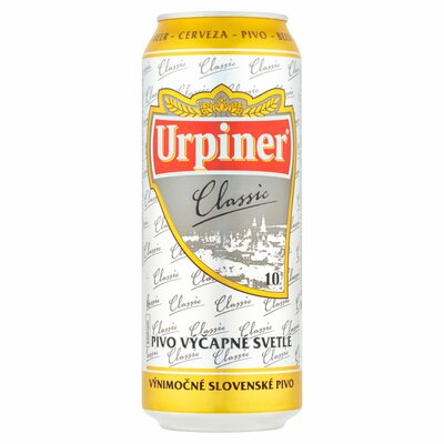 Pivo Urpiner Classic 10% svetlé výčapné 500ml *ZO