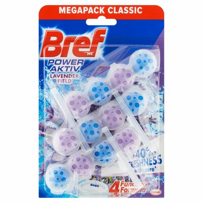 Bref Power Aktiv Lavender tuhý WC blok 3x50g