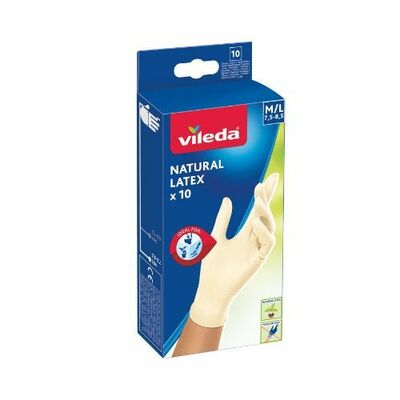Vileda Natural Latex rukavice M/L 10ks