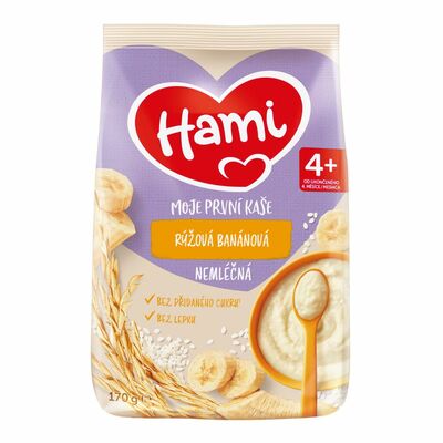 Hami Nemliečna kaša ryžová Moja prvá banánová 170g