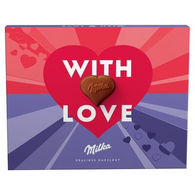 Milka I Love Milka bonboniéra, lieskovoorieš. 110g