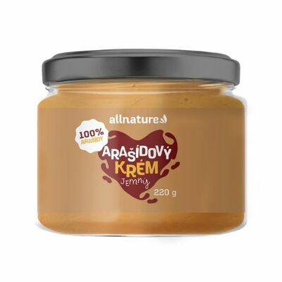 Allnature Arašidový krém jemný 220g