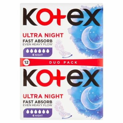 Kotex Ultra Night hyg.vložky 12ks