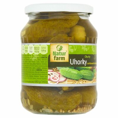 Uhorky sterilizované 6-9cm 680g Natur Farm