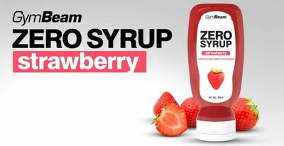 Sirup Zero jahoda 320ml GymBeam