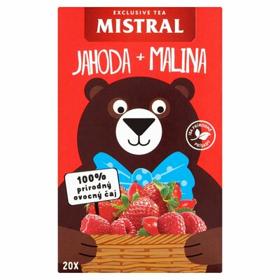 Mistral Jahoda+malina ovoc. čaj s príchuť. 20x2,2g
