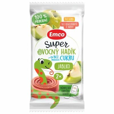 Super ovocný hadík jablko 20g Emco