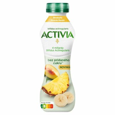 Activia nápoj bez prid. cukru broskyňa/ananás 270g