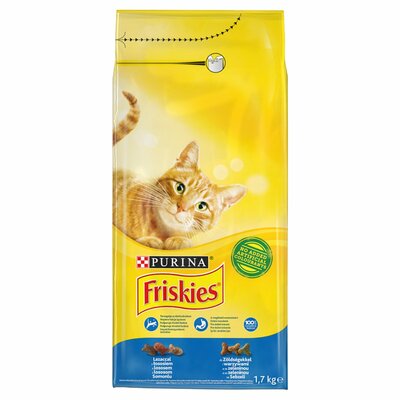 Friskies cat, 5 sľubov losos so zeleninou 1,7kg