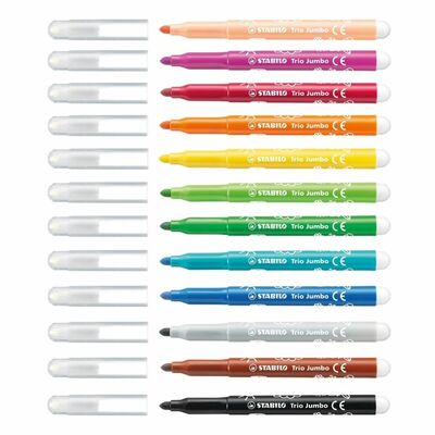 Stabilo Fixky Trio Jumbo 12ks