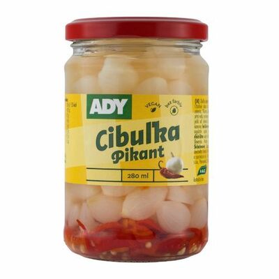 Cibuľka perličky v náleve pikant 280ml (250g) Ady