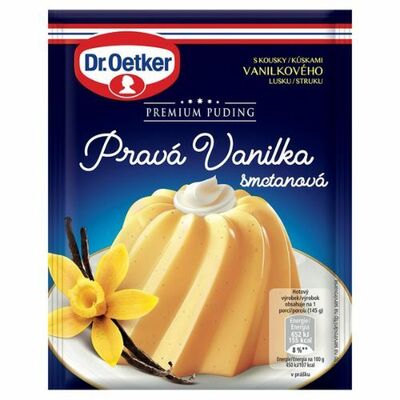Premium puding Pravá vanilka smot. Dr. Oetker 40g
