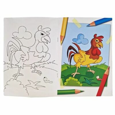 Omaľovánka Maľujem Farmu