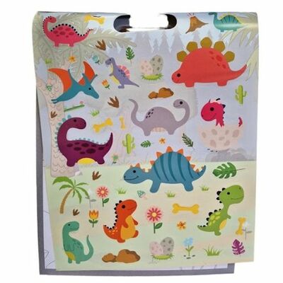 Omaľovánky pre deti Pestrofarebné dinosaury