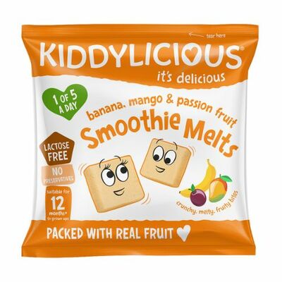 Kiddylicious vankúšiky banán, mango, marakuja 6g