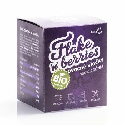 Bobule Flake&#039;n berries vločky Arónia 7x8g