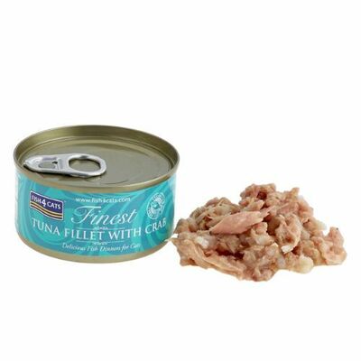 Fish4cats Finest Konzerva Tuniak s krabom 70g