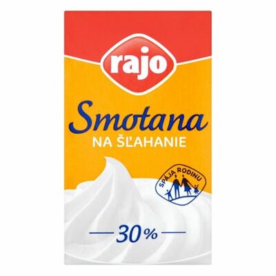 Smotana na šľahanie Rajo 30% 1L