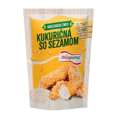 Obaľovacia zmes–kukuričná so sezamom 280g Mäspoma