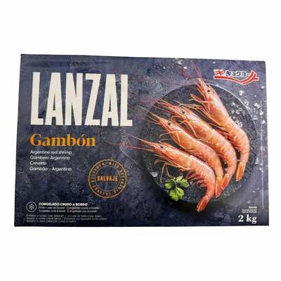 Mrazené Krevety Argentínske červené HLSO C0 2kg Lanzal
