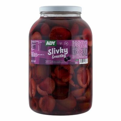 Kompót Slivky polené 3720ml (3600g) Ady
