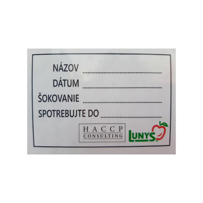Štítok HACCP 1000ks/balenie